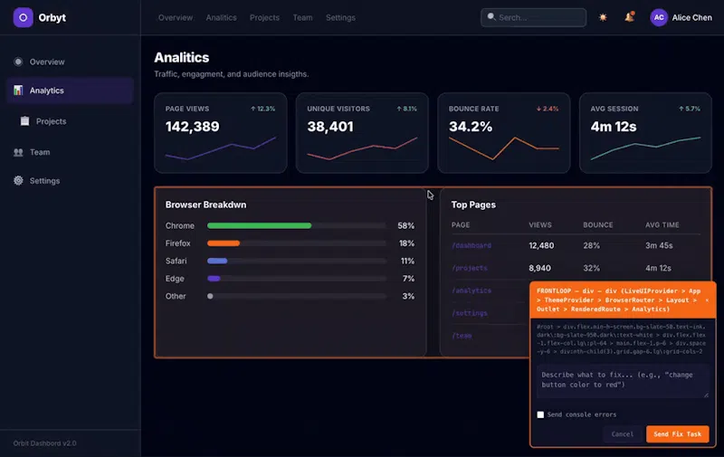 Frontloop screenshot 3