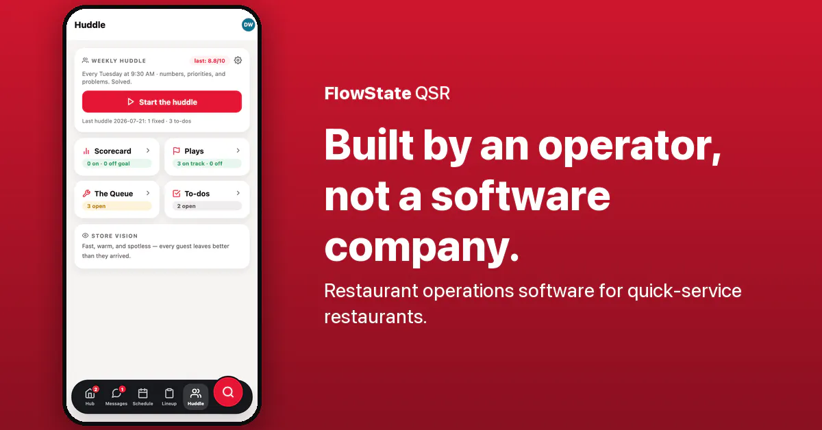 FlowState QSR gallery image