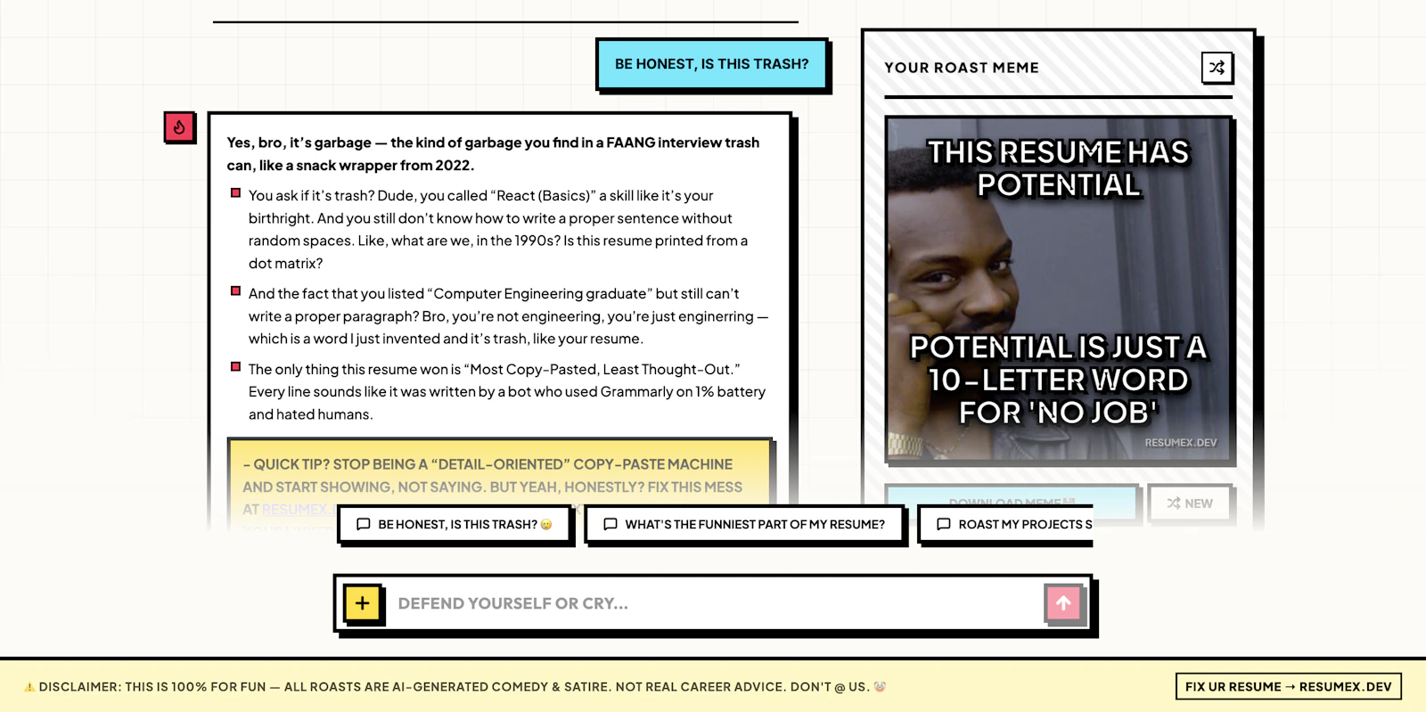 Resume Roast screenshot 4