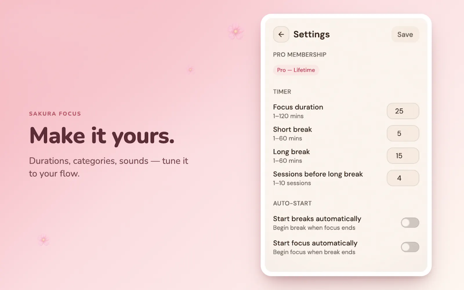 Sakura Focus screenshot 4