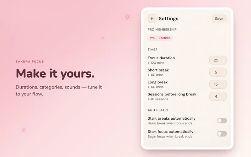 Sakura Focus screenshot 4