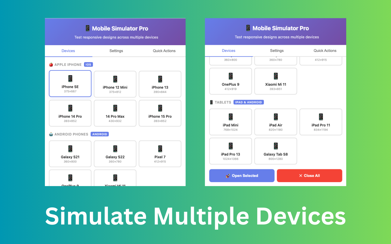 Mobile Simulator Viewer Extension gallery image