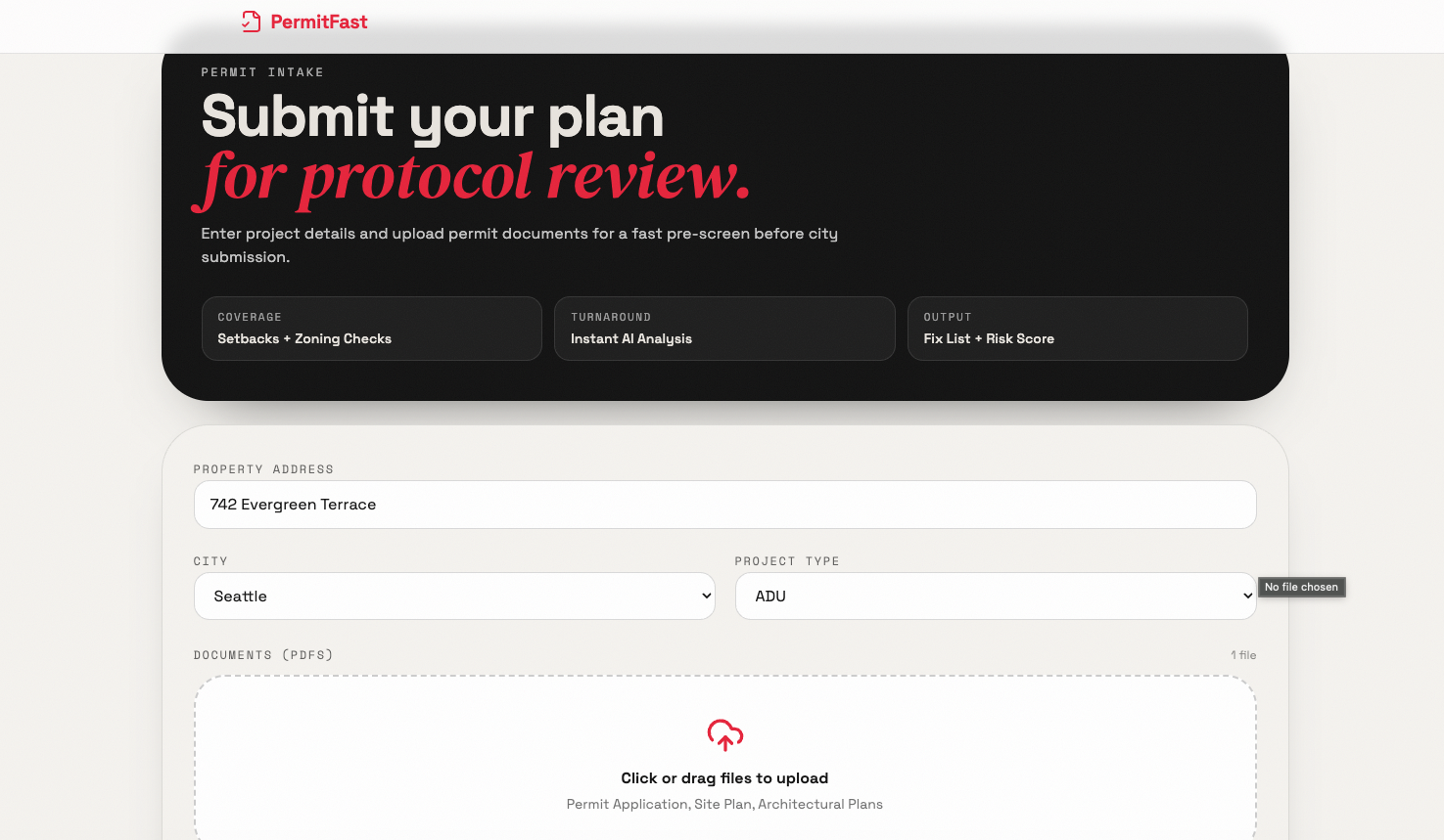 FastPermit - Screenshot 2 showing product features and functionality
