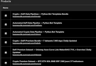 Crypto & DeFi Data Pipeline gallery image