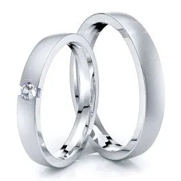 His & Hers 0.05ct Diamond Band Set 项目横幅