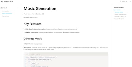 AI Music API, Free Cheap AI Music gallery image