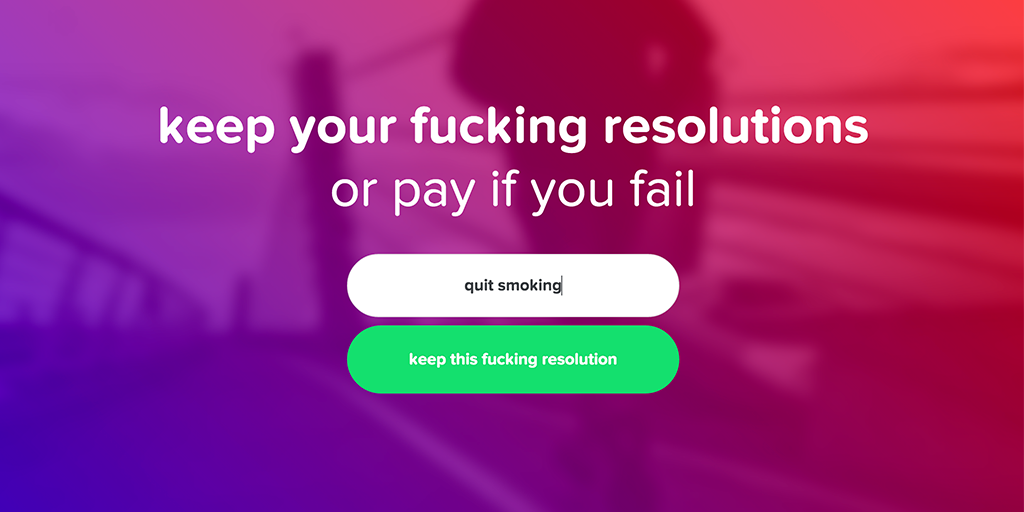 Keep Your Fucking Resolutions Image