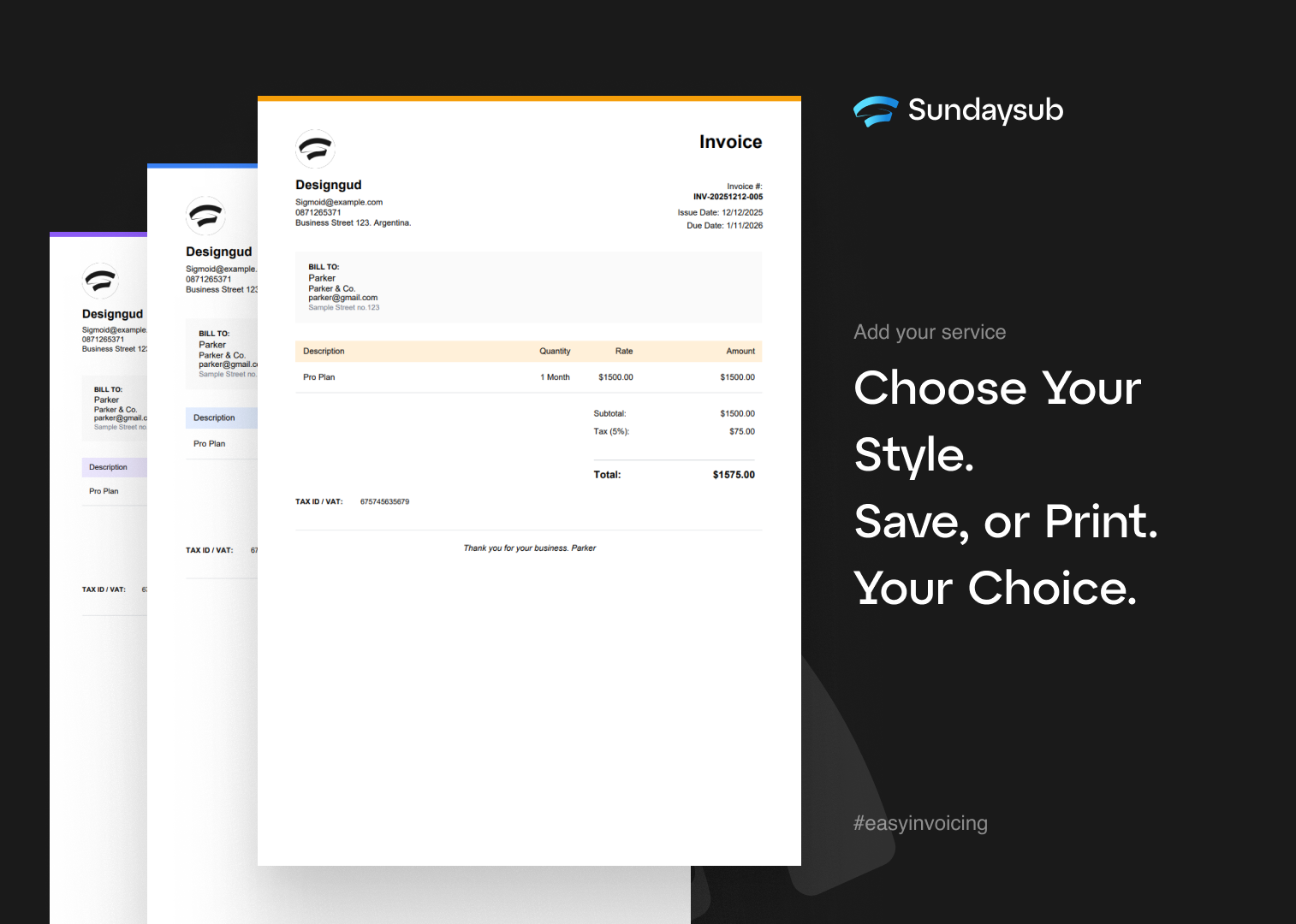 Sundaysub - Screenshot 4 showing product features and functionality