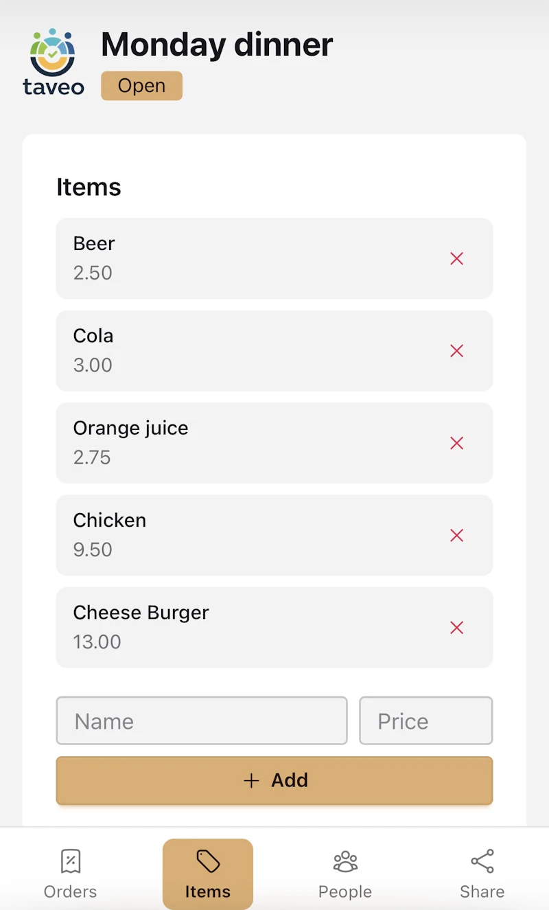 Taveo — Split the bill, no hassle screenshot 4