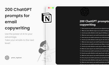 200 ChatGPT Email Copywriting Prompts gallery image