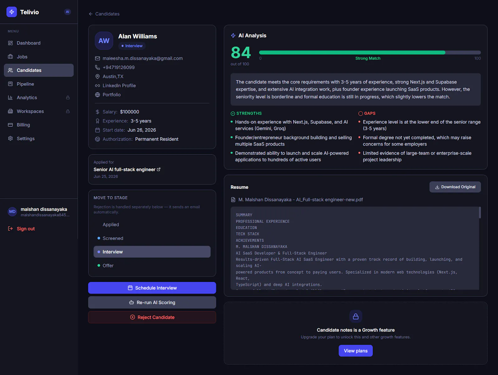 Telivio screenshot 1