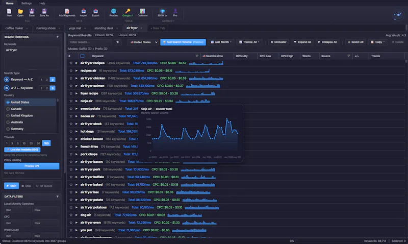 KeywordOrbit screenshot 3