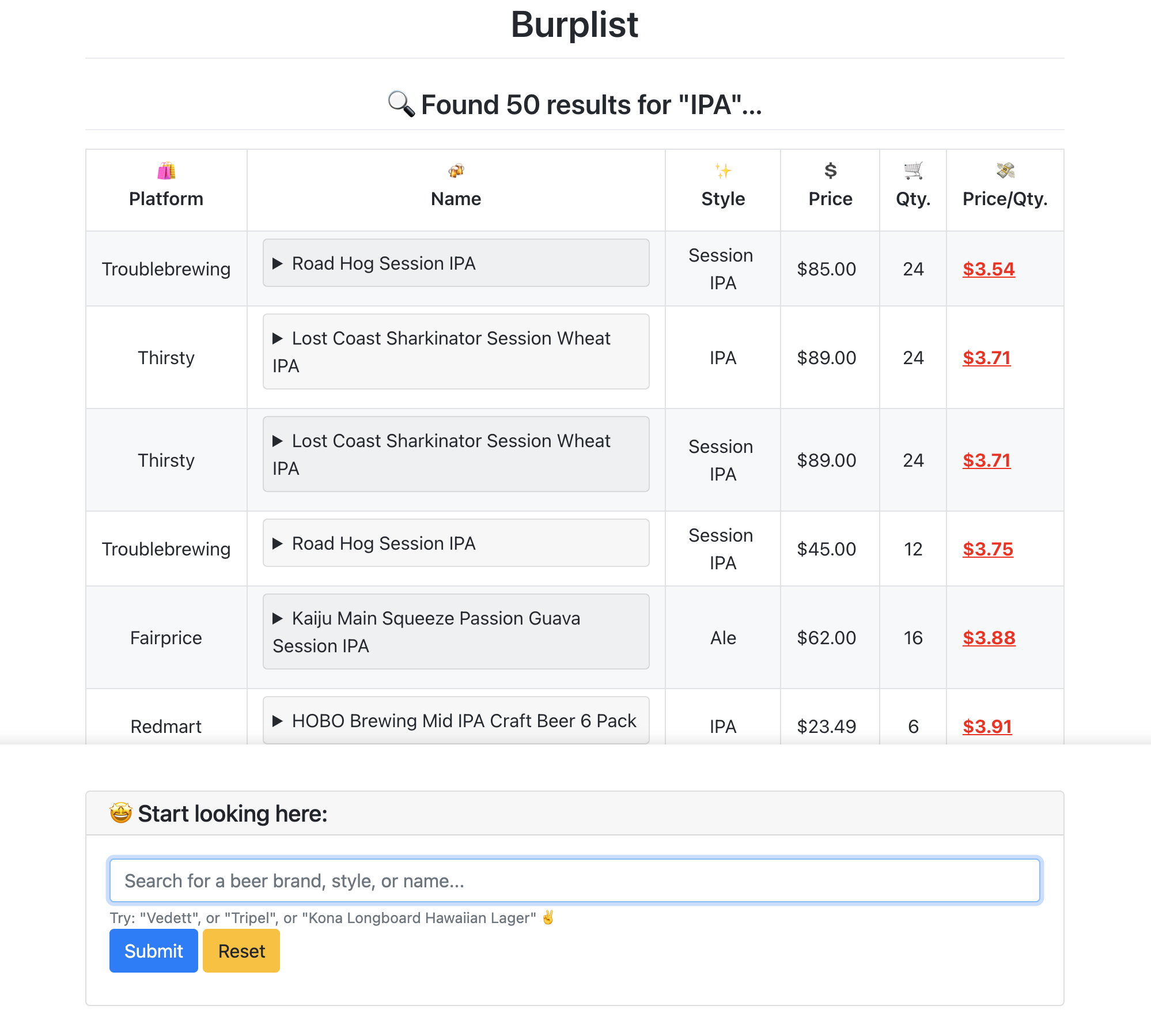 Burplist gallery image