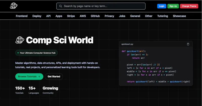 Computer Science World screenshot 1