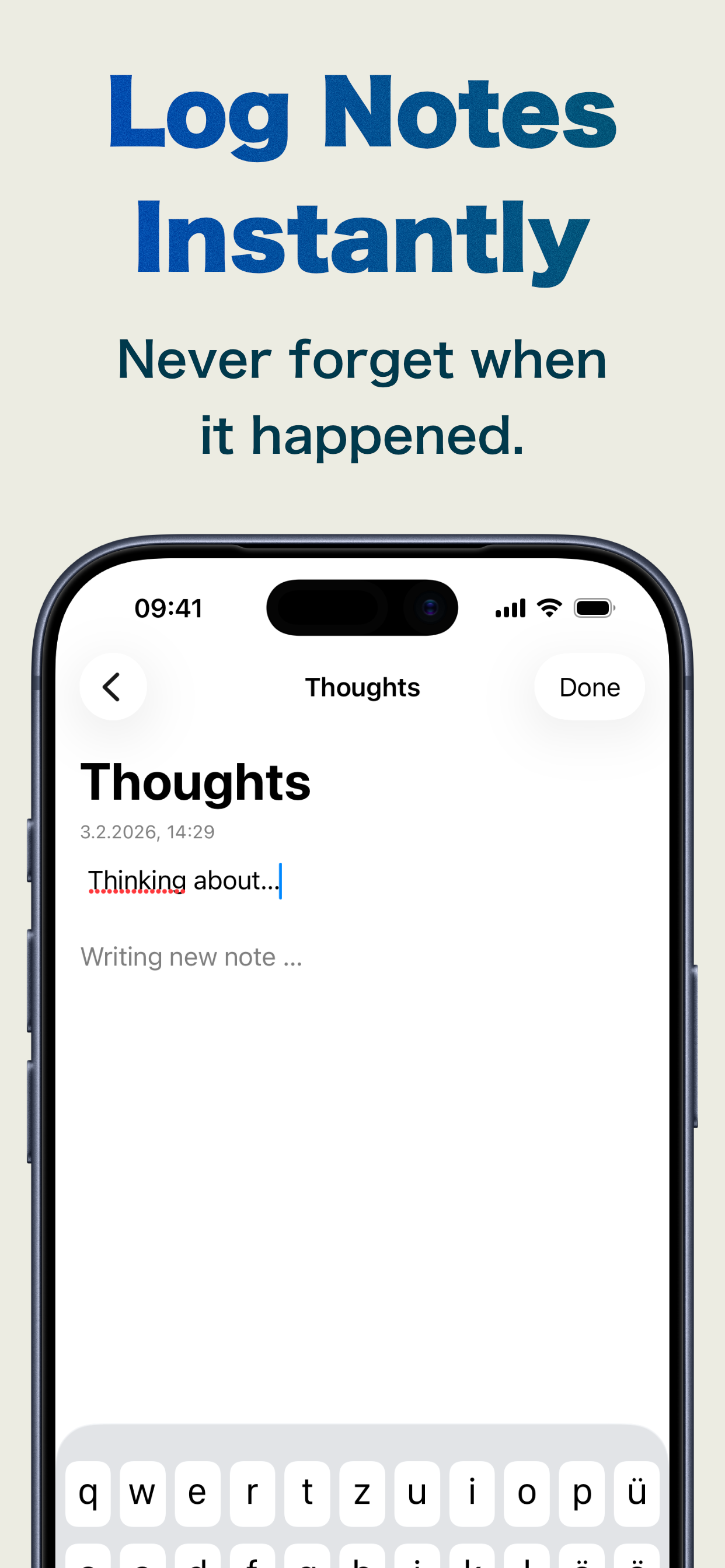 Chronote: Timestmap note gallery image
