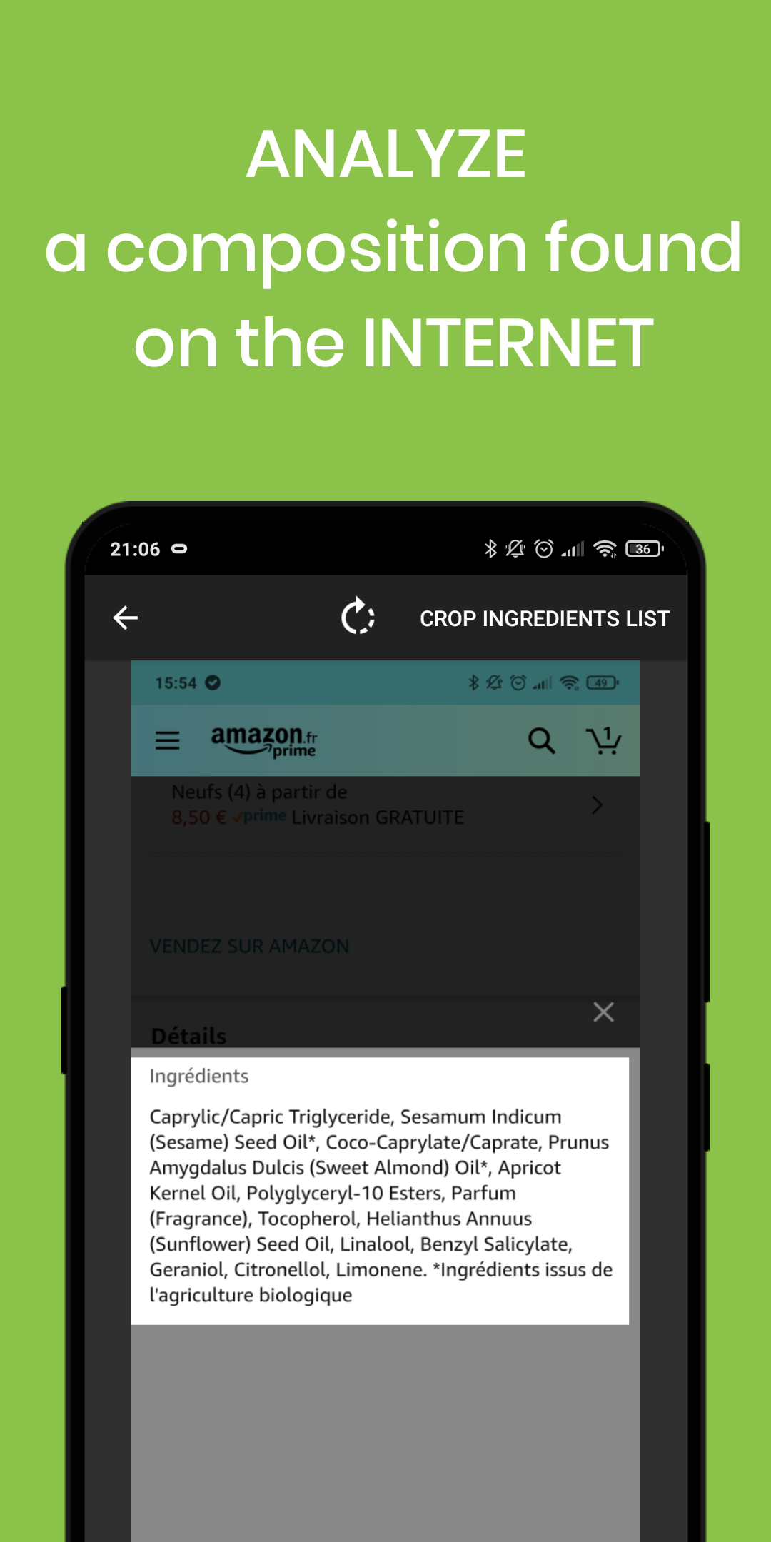 Healthy Cosmetics - Product scan gallery image