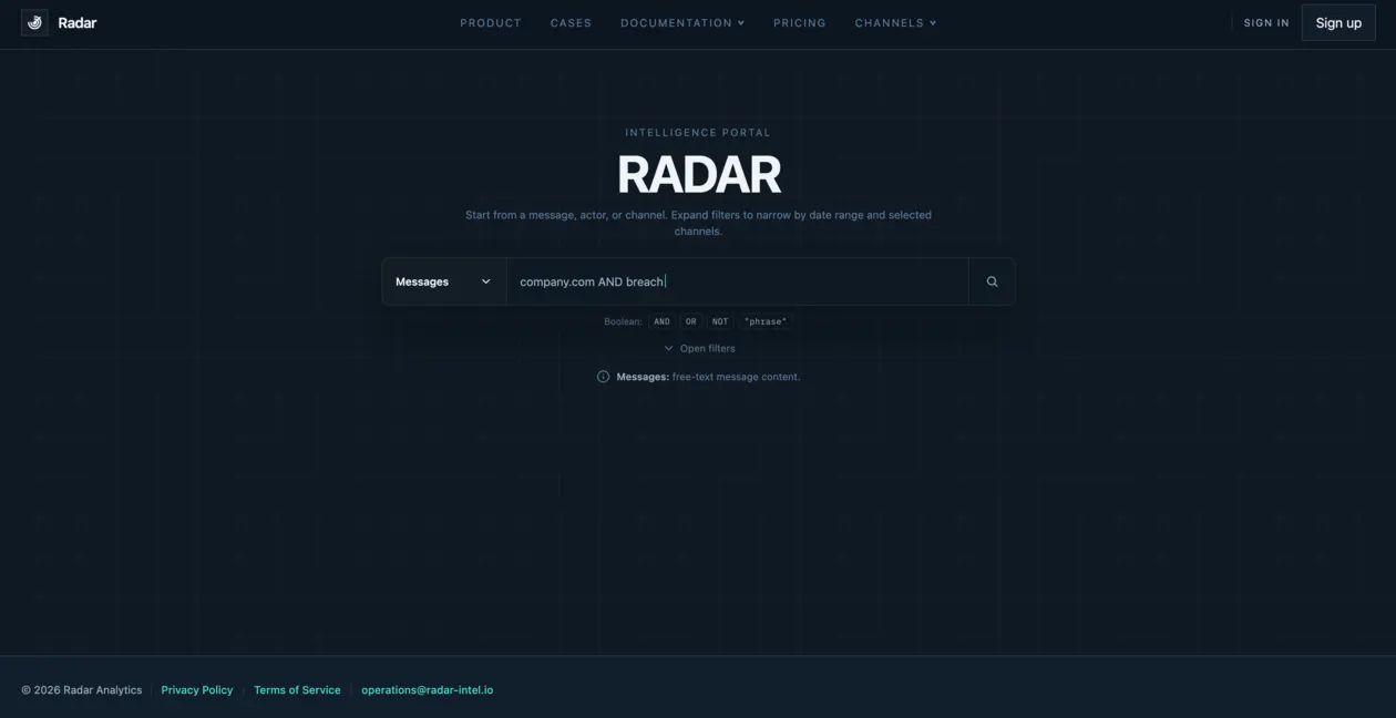 Radar Intelligence