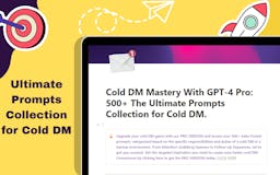 Cold DM Mastery With GPT-4 media 2