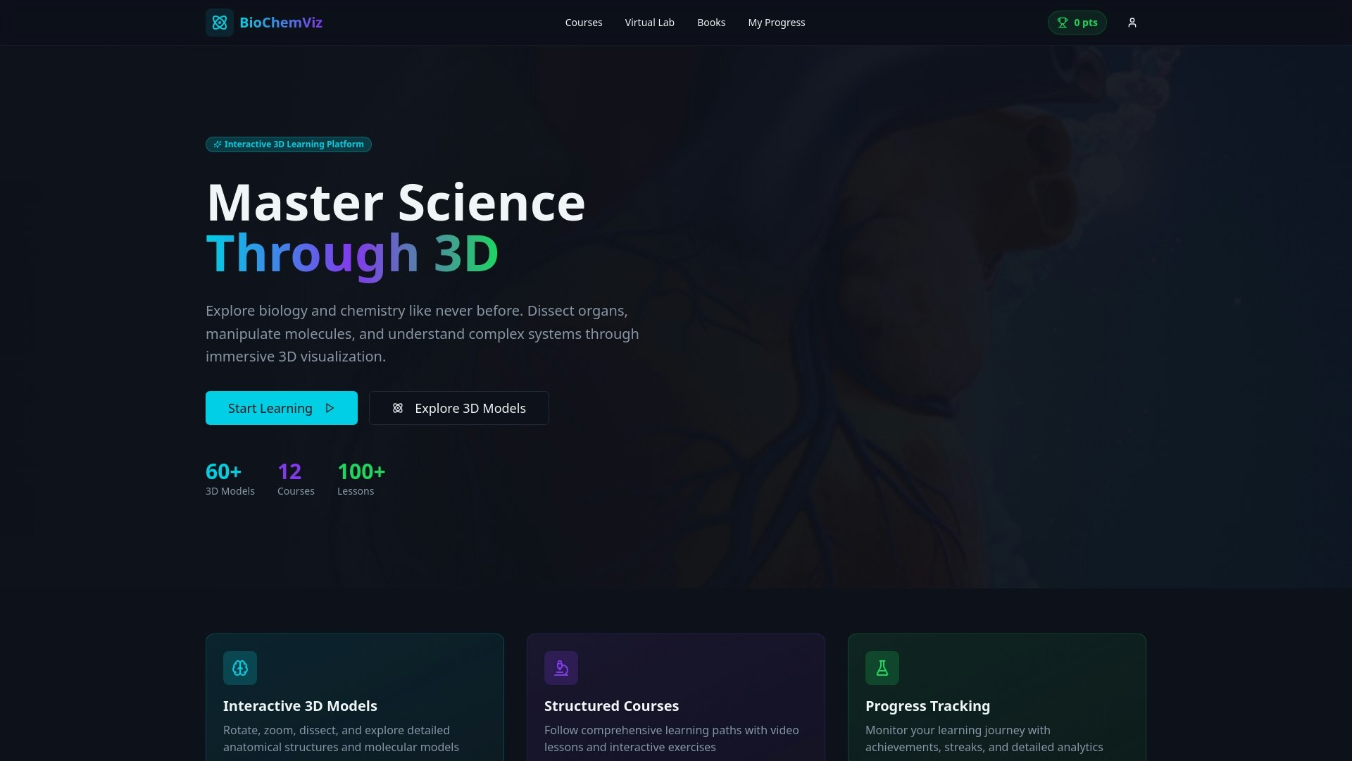 BioChemViz - Main product screenshot demonstrating key features and user interface