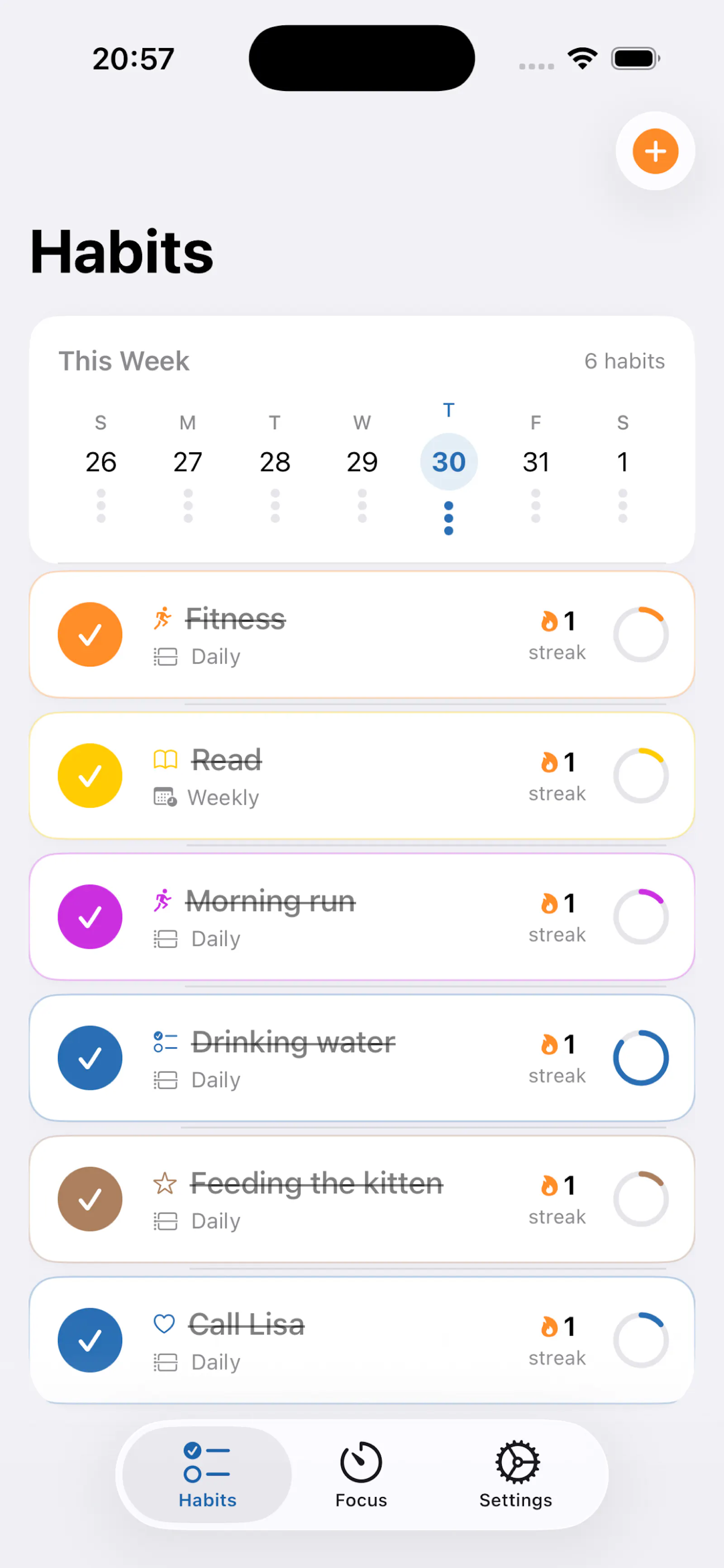 FocusHabit Pro screenshot 1