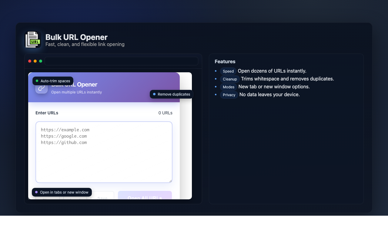 Bulk URL Opener gallery image