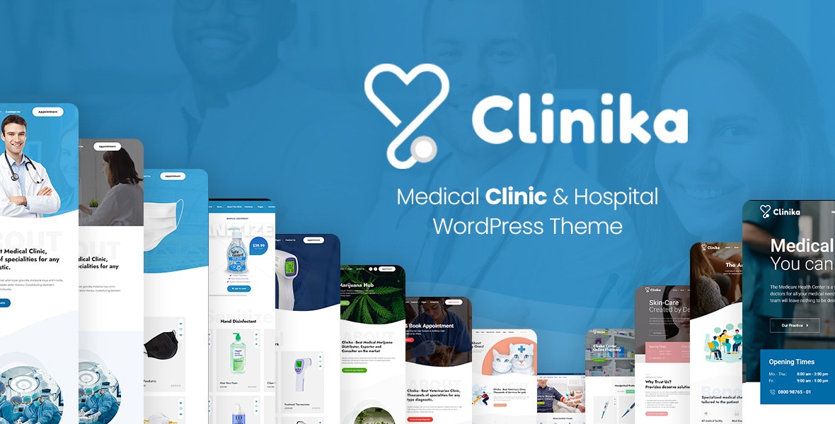 Clinika- 의료 클리닉 워드 프레스 테마 - 놀라운 의료 웹 사이트를 구축하는 데 도움이됩니다 미디어 2