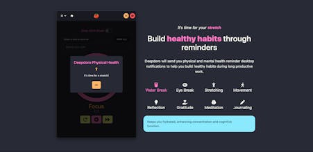 Deepdoro - Healthy Pomodoro Timer gallery image