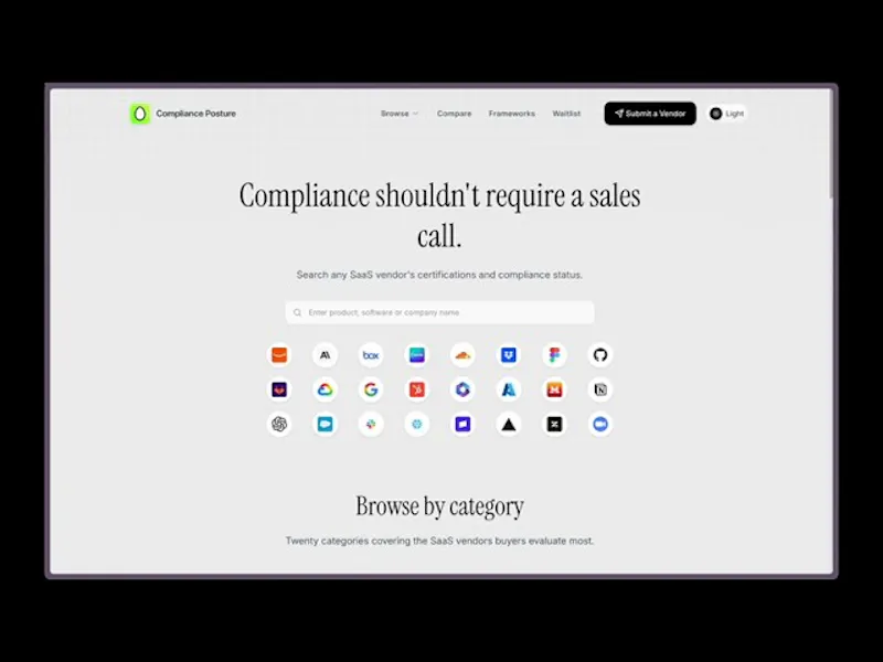 Compliance Posture screenshot 1 (video preview)