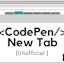 [Extension] Codepen New Tab