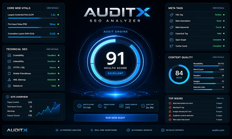 AuditX SEO Audit screenshot 1