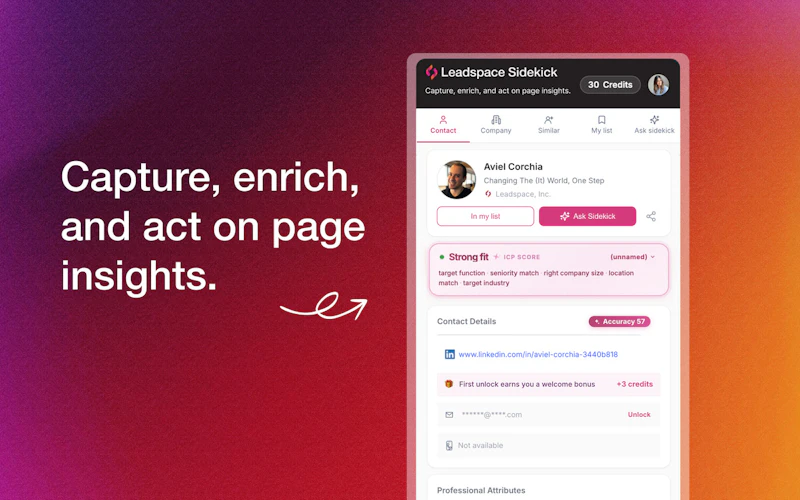 Leadspace Sidekick screenshot 1