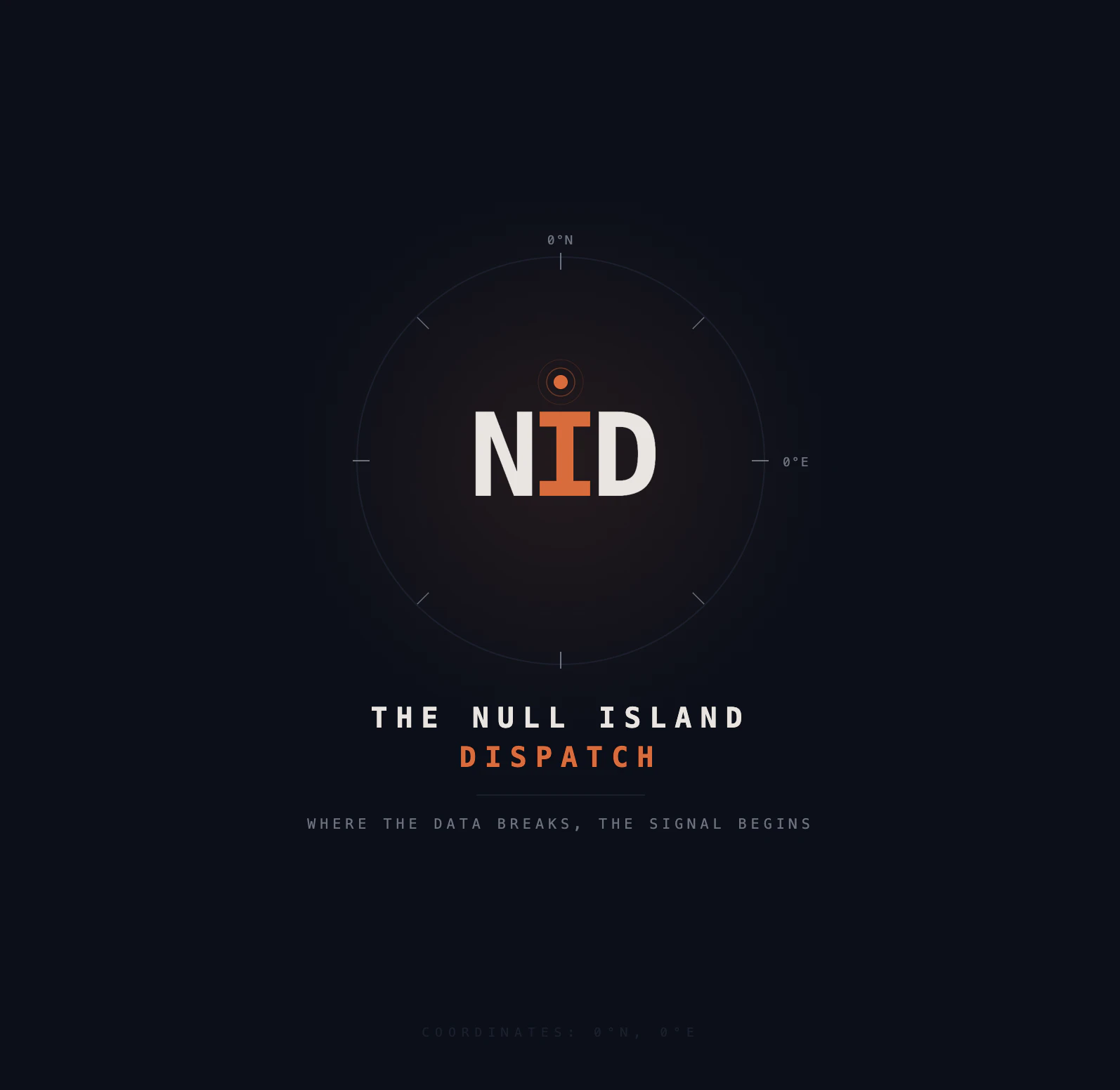 The Null Island Dispatch logo