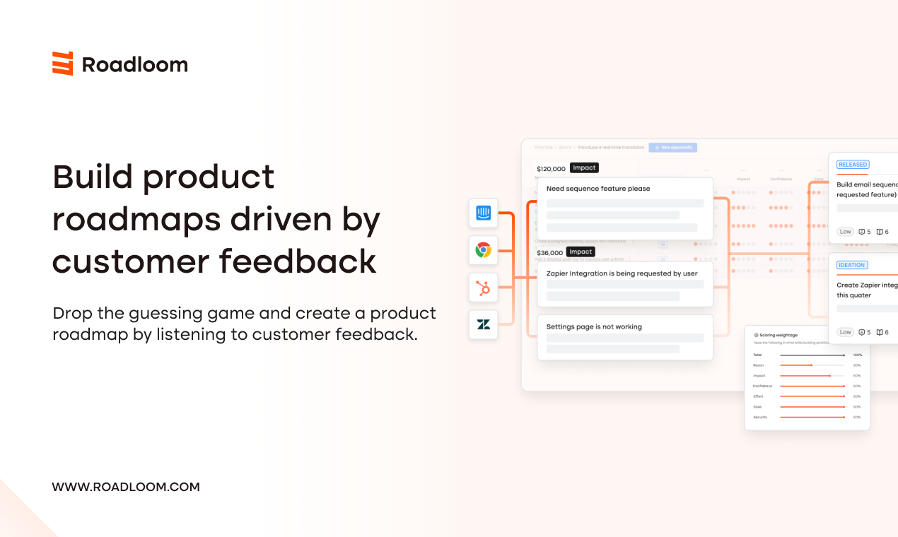 startuptile Roadloom-Customer feedback led product roadmap software