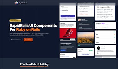 RapidRails UI Kit for Rails gallery image