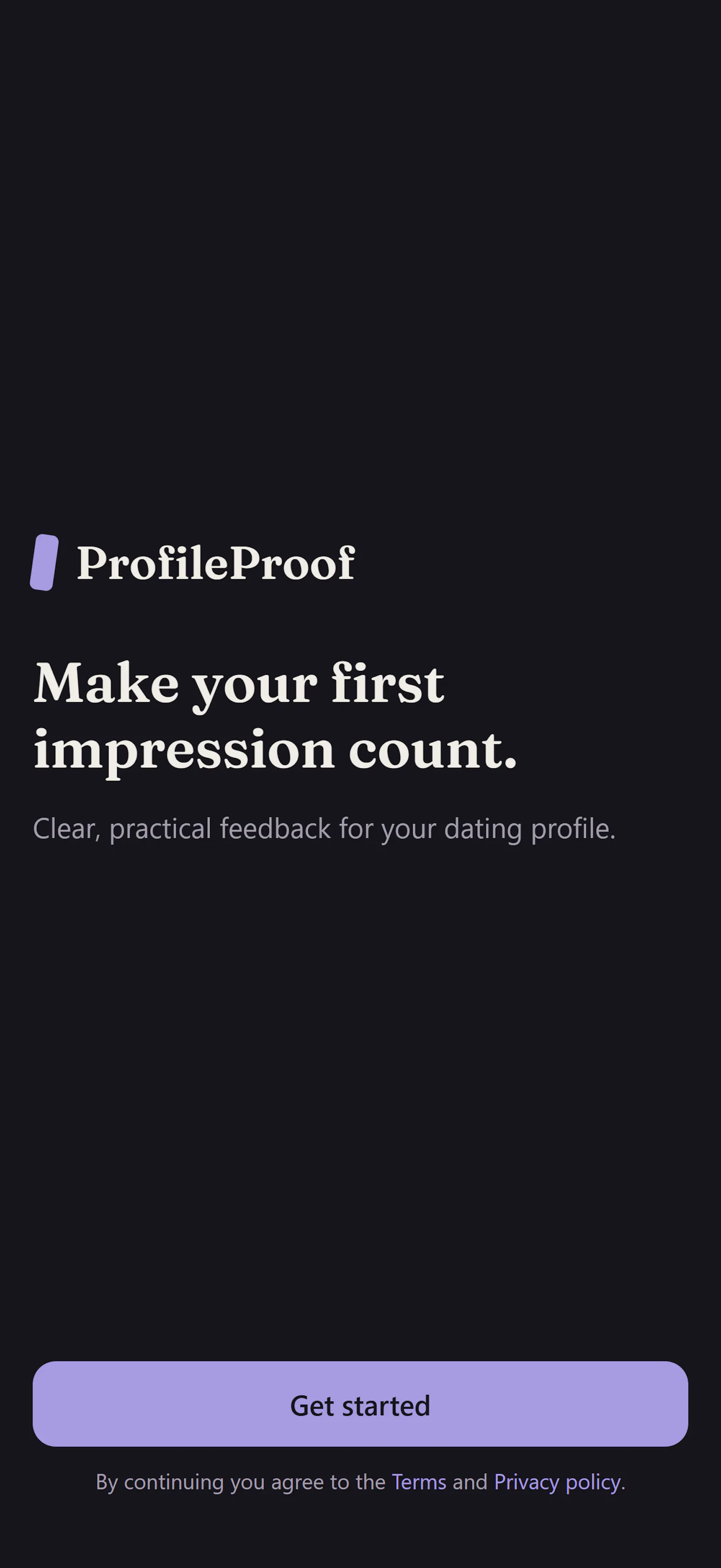 ProfileProof screenshot 2