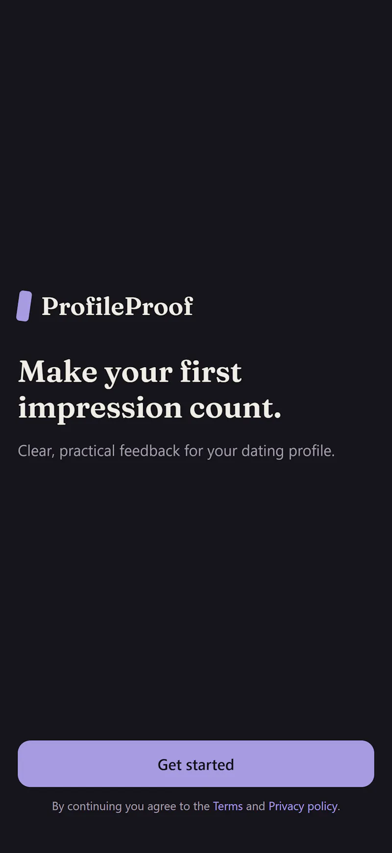 ProfileProof screenshot 2