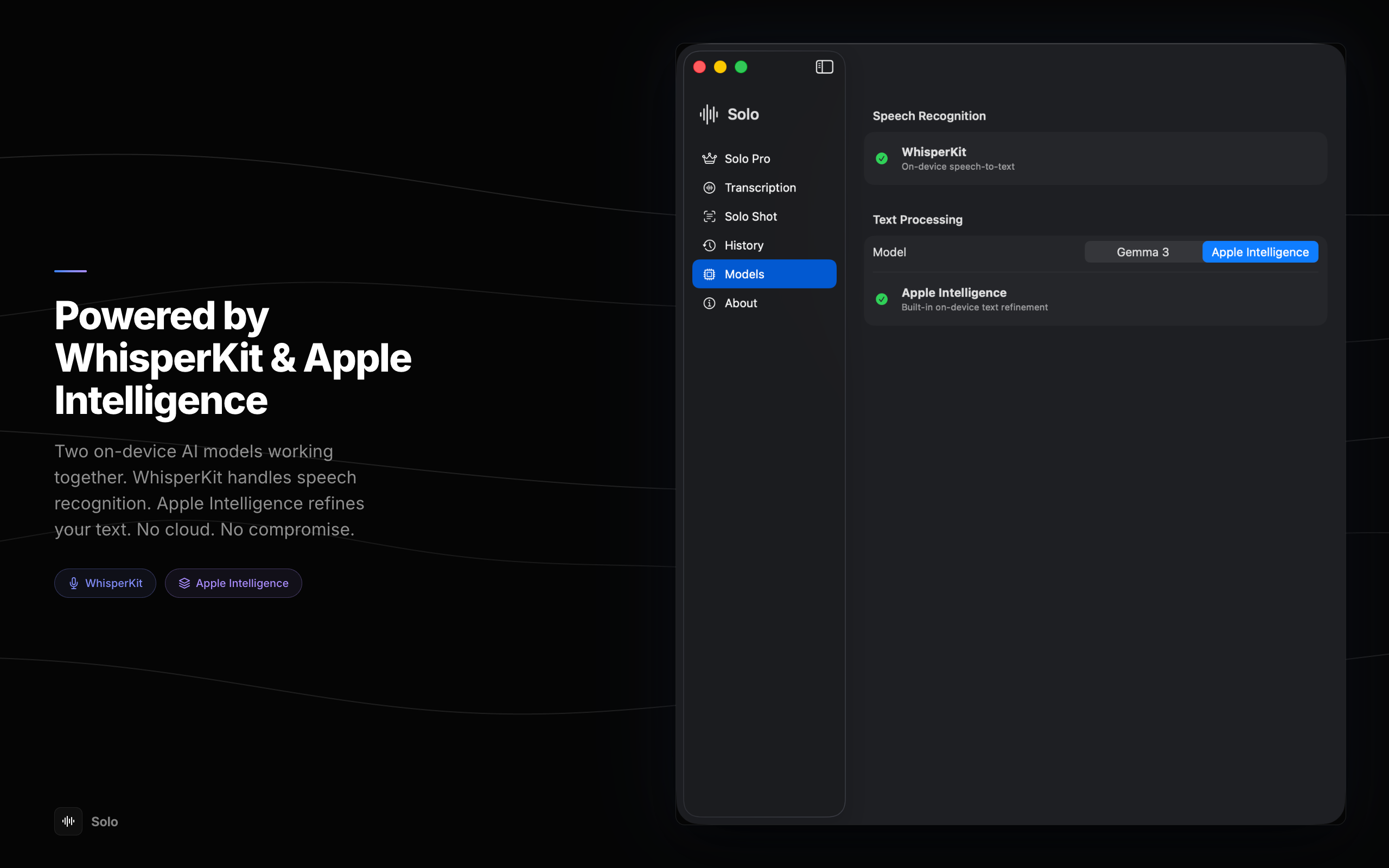Solo Voice - Screenshot 5 showing product features and functionality