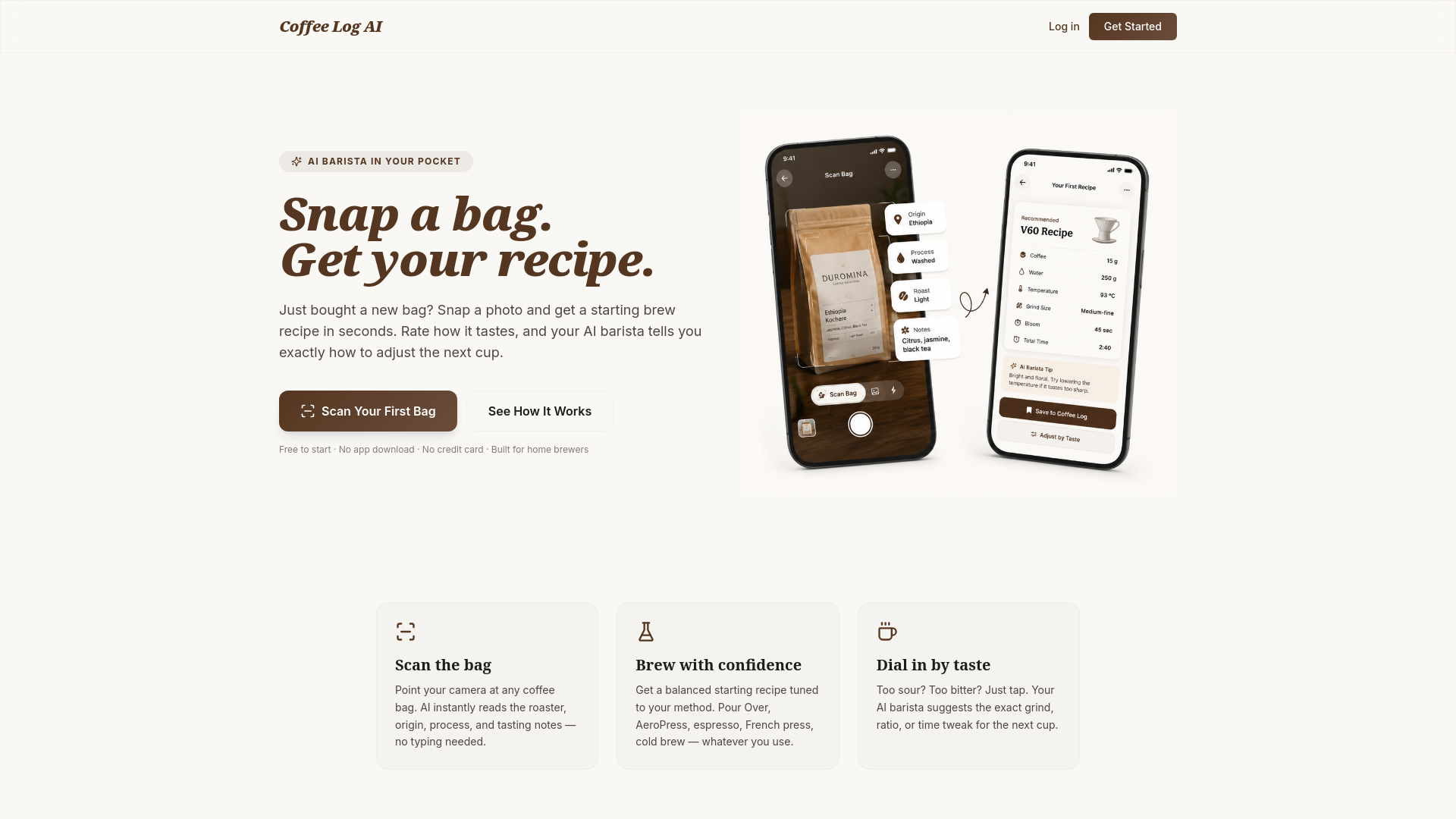 Coffee Log AI Beta Launch gallery image