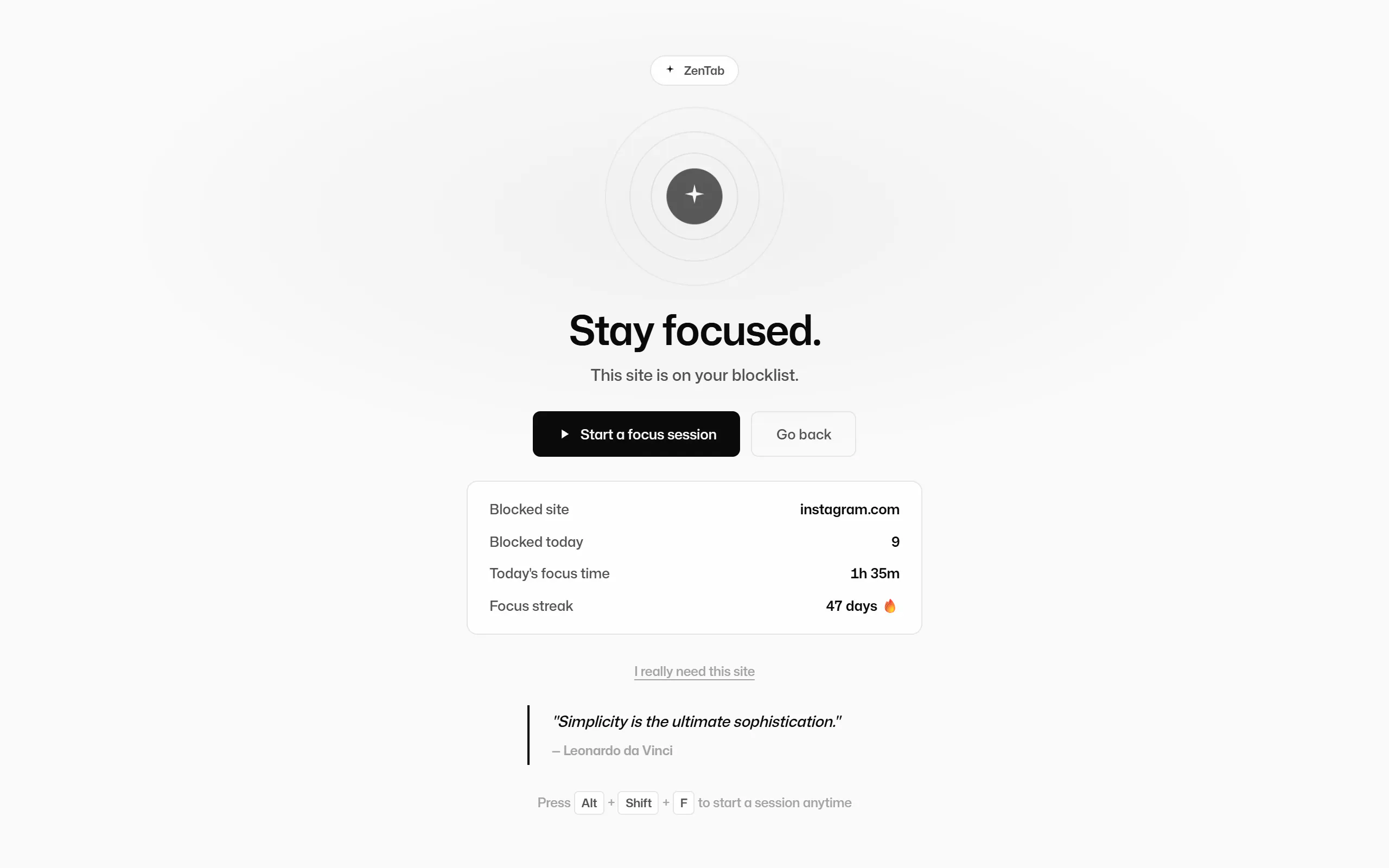 ZenTab gallery image