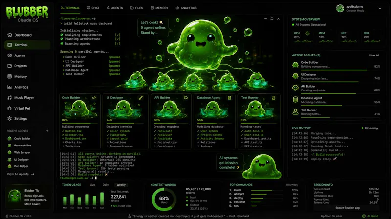 Blubber OS screenshot 2