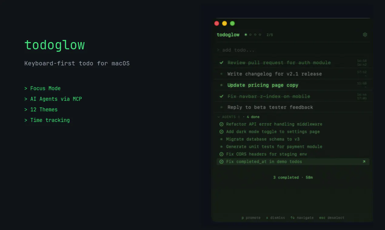 todoglow for macOS gallery image