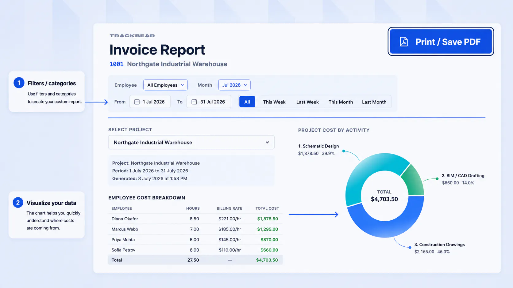 TrackBear screenshot
