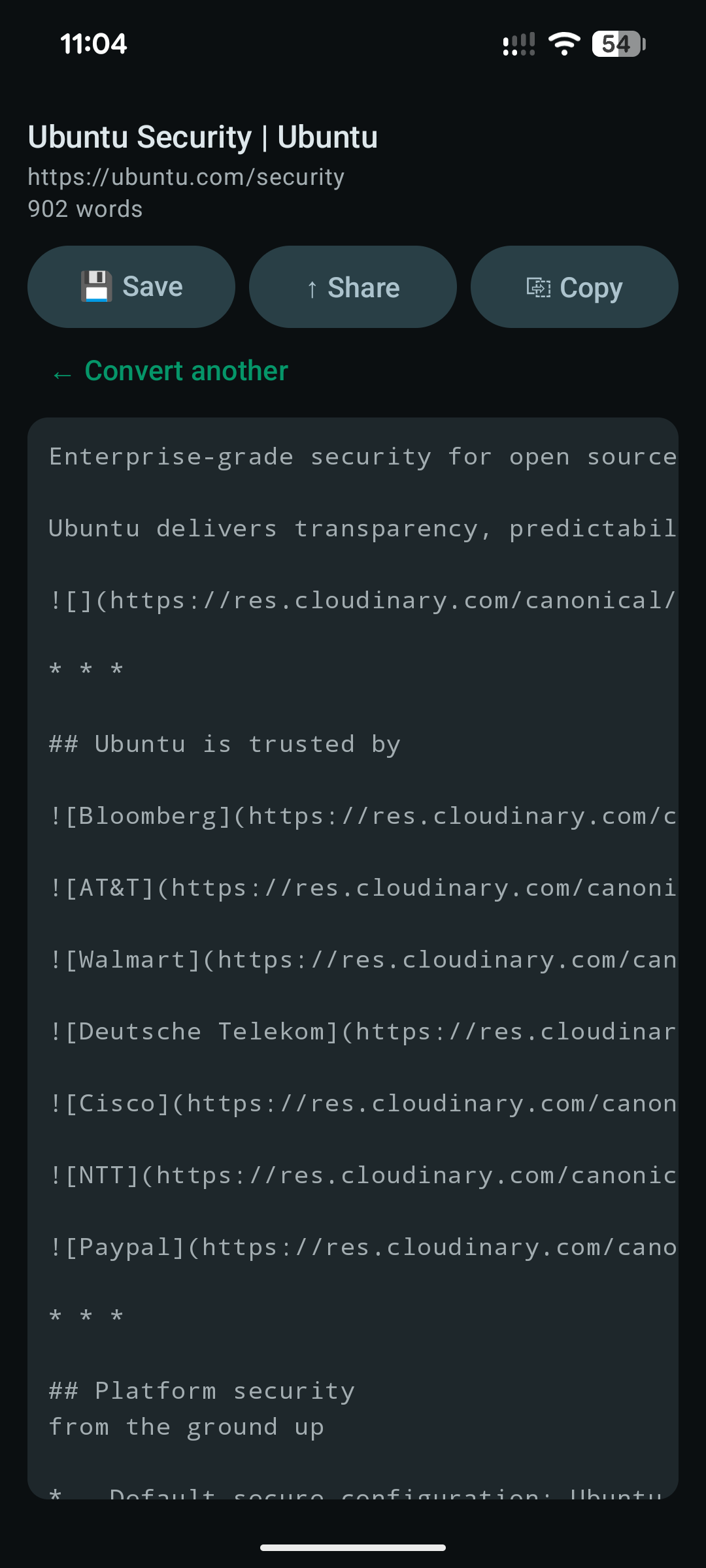 SiteToMD — Any web page. Clean markdown. gallery image