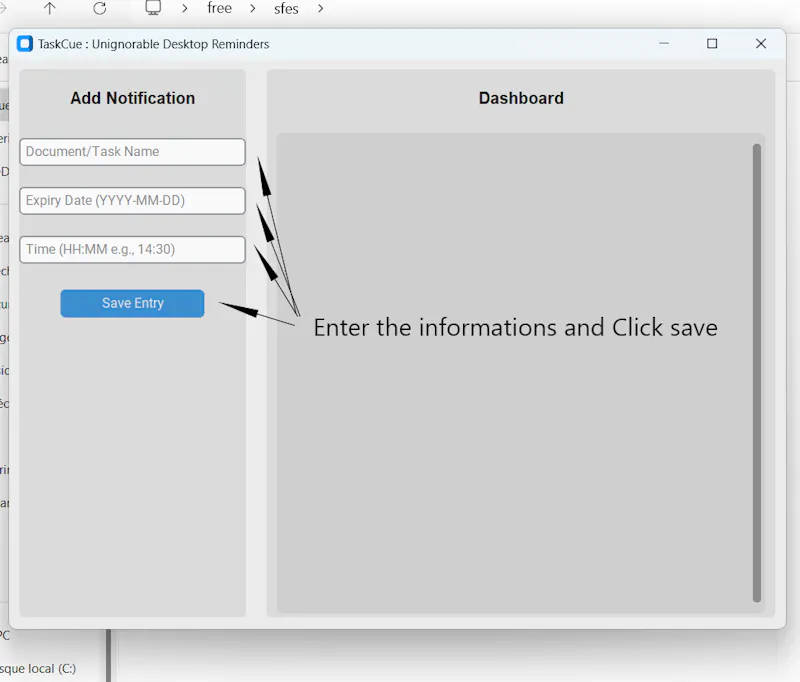 TaskCue: Unignorable Desktop Reminders screenshot 6