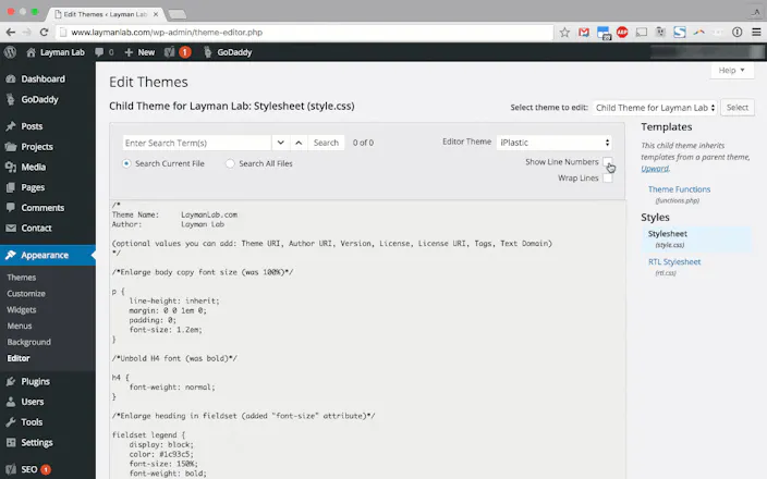 WP Backend File Search gallery image