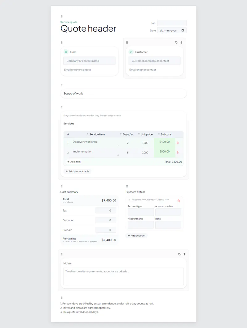 Comtools Quotely screenshot 4