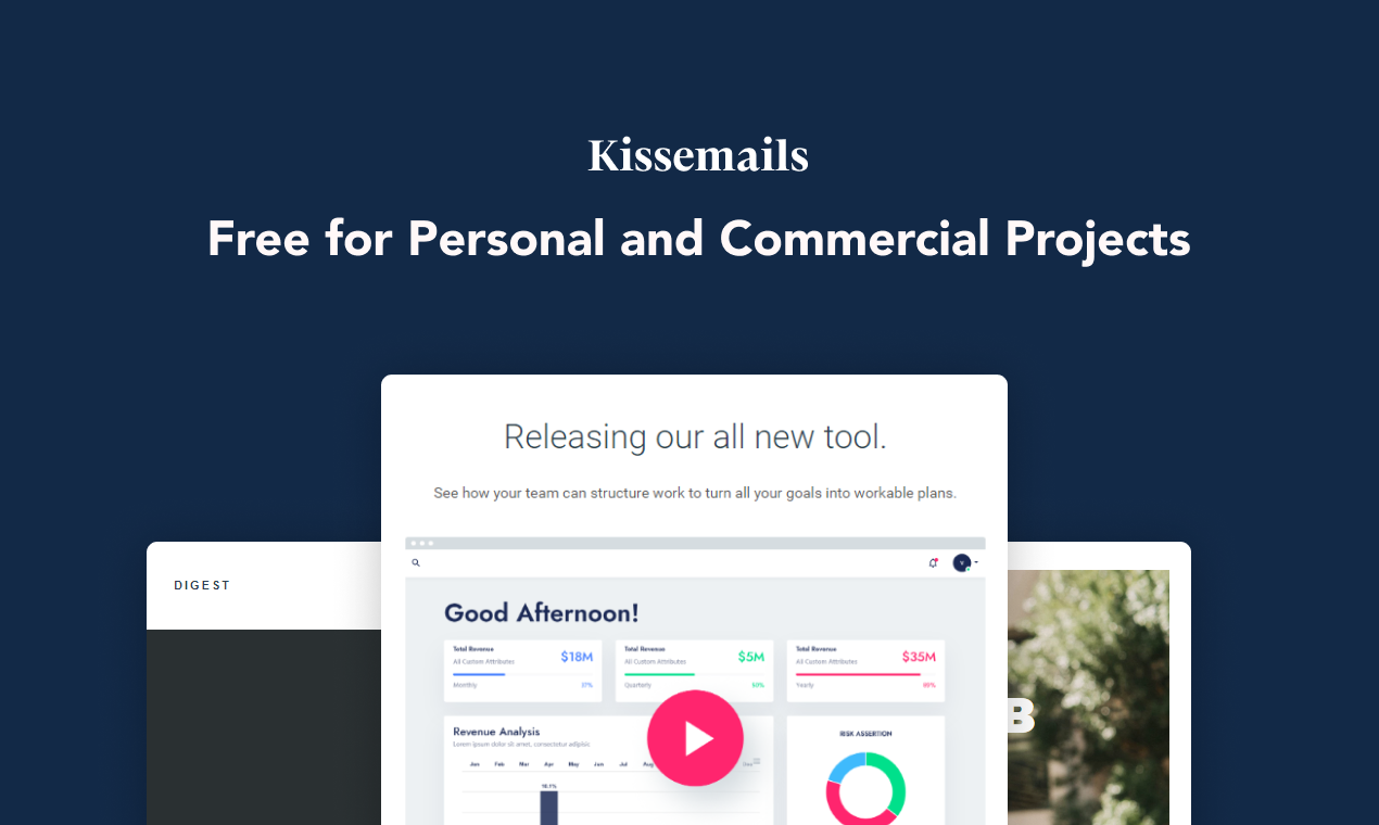 Kissemails - Free Emails Templates gallery image