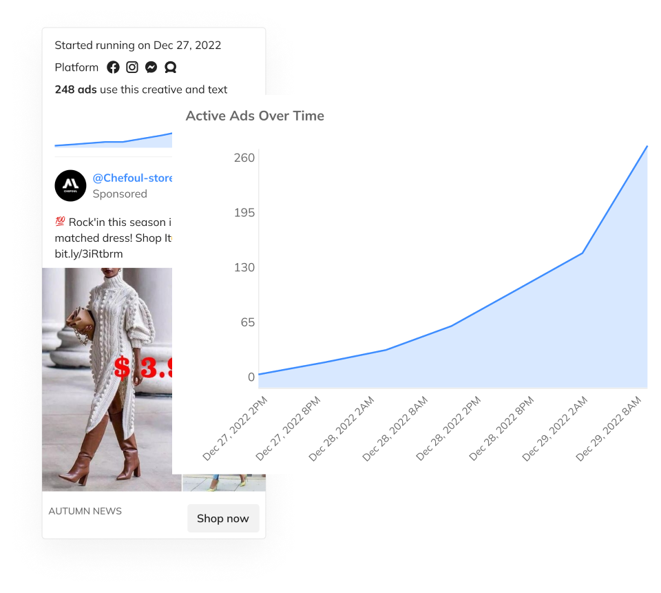 Vincere gli annunci di Facebook - Rivelare gli annunci più redditizi del tuo concorrente media 2