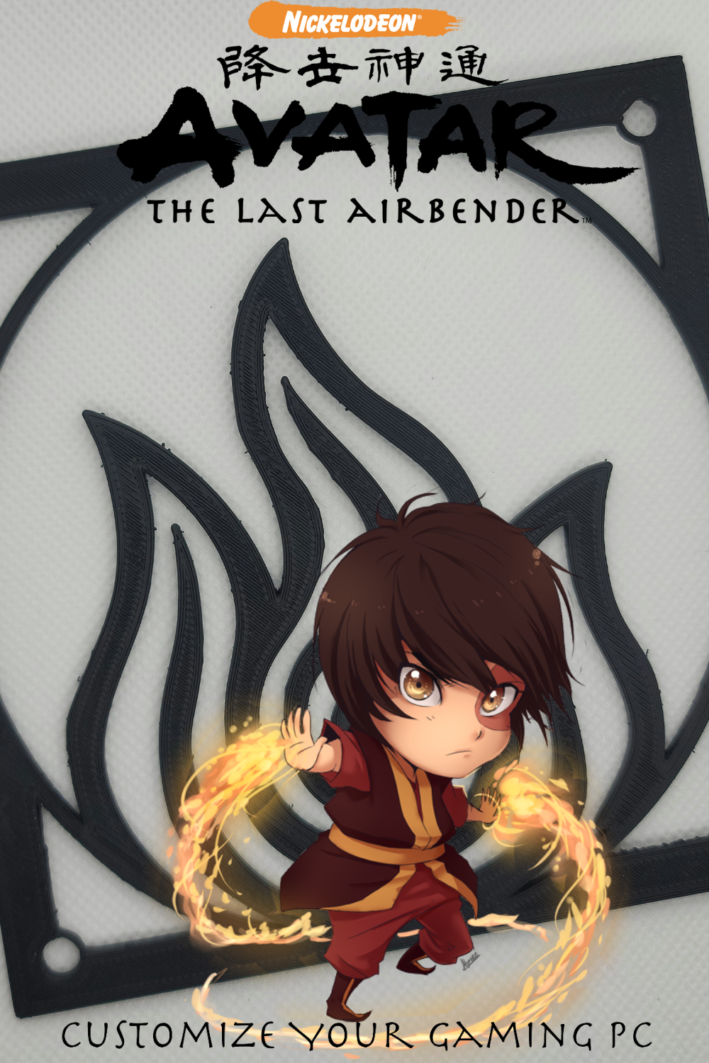 Avatar la última portada del ventilador de fuego de airbender media 2