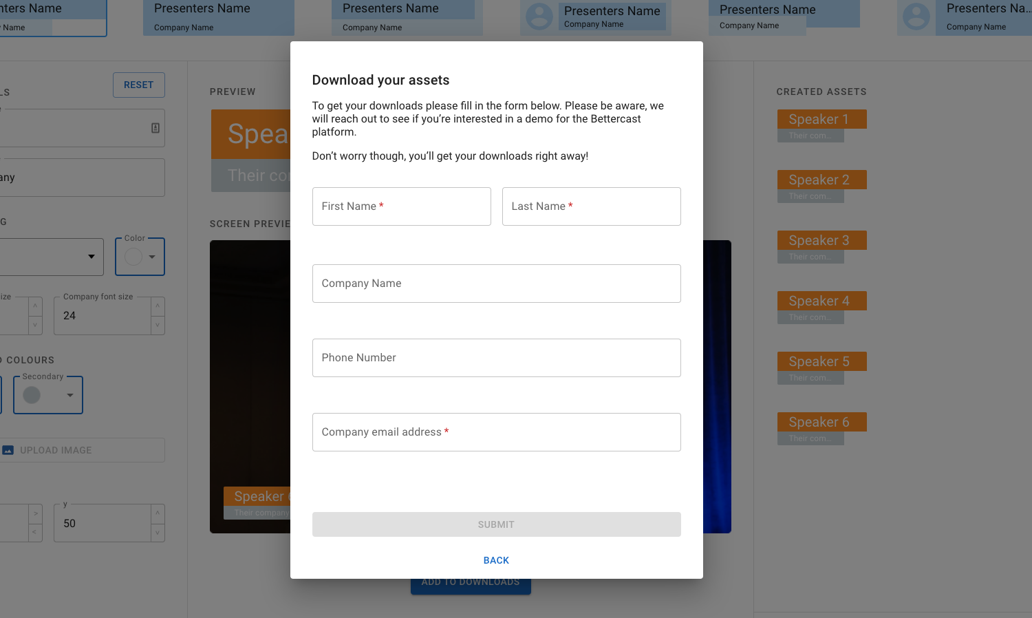 Mídia 3 de Bettercast Lower Thirds Builder - Uma ferramenta gratuita para fazer com que as transmissões de eventos pareçam melhores.